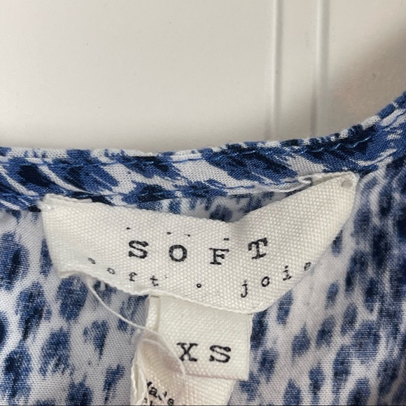 SOFT JOIE Arryn B Blue Snake Print Mini Dress - Picture 5 of 6